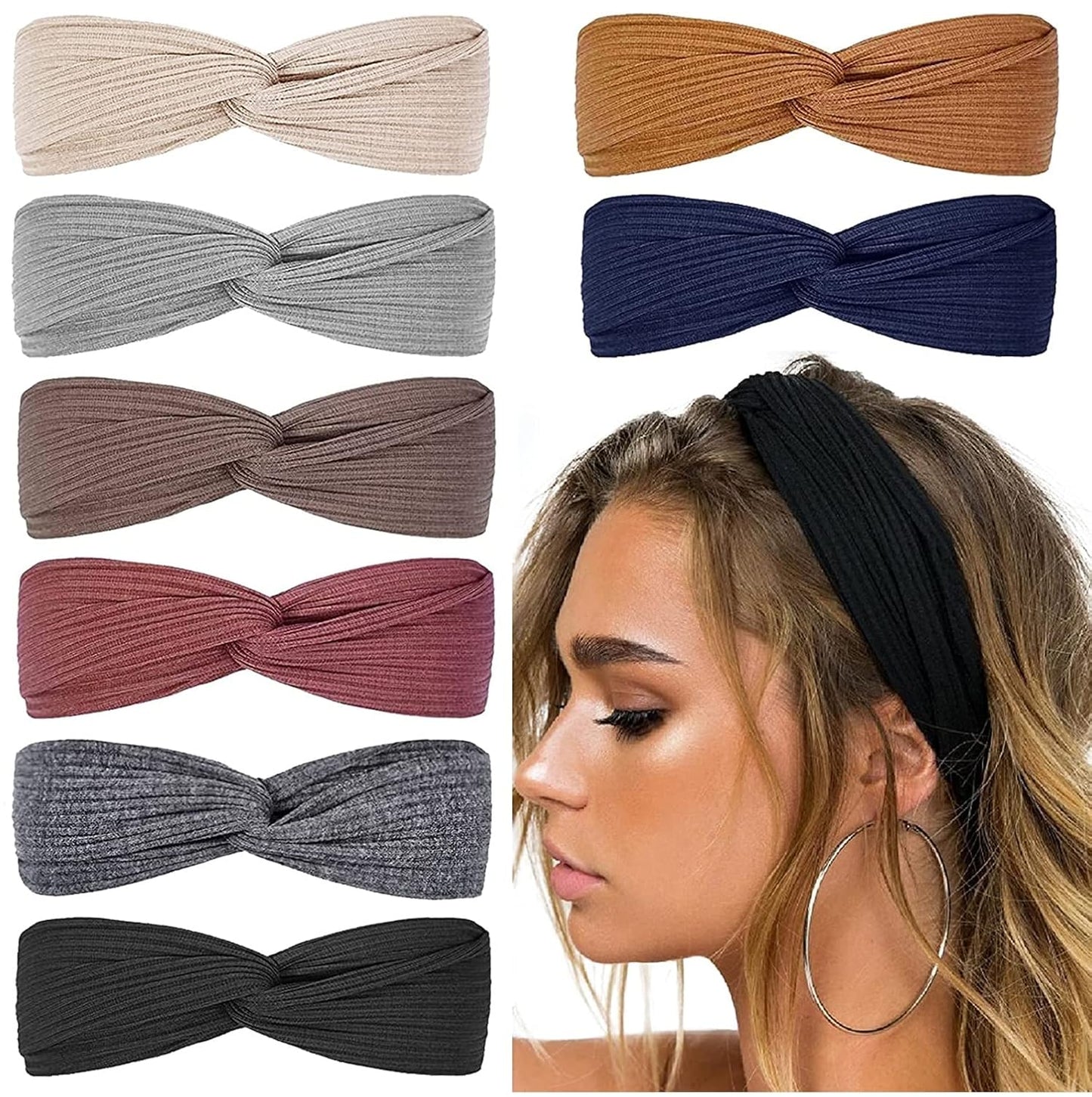 Twisted Ribbed Headbands – Boho Style