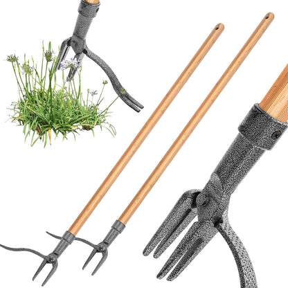 4-Claw Weed Puller - Durable Iron Garden Tool for Efficient Root Removal