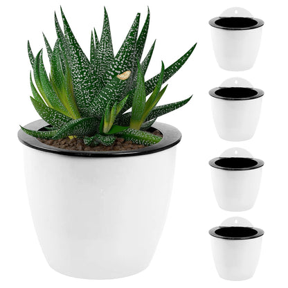Self-Watering Wall-Mounted Plant Pot – Modern Hanging Planter for Easy Care