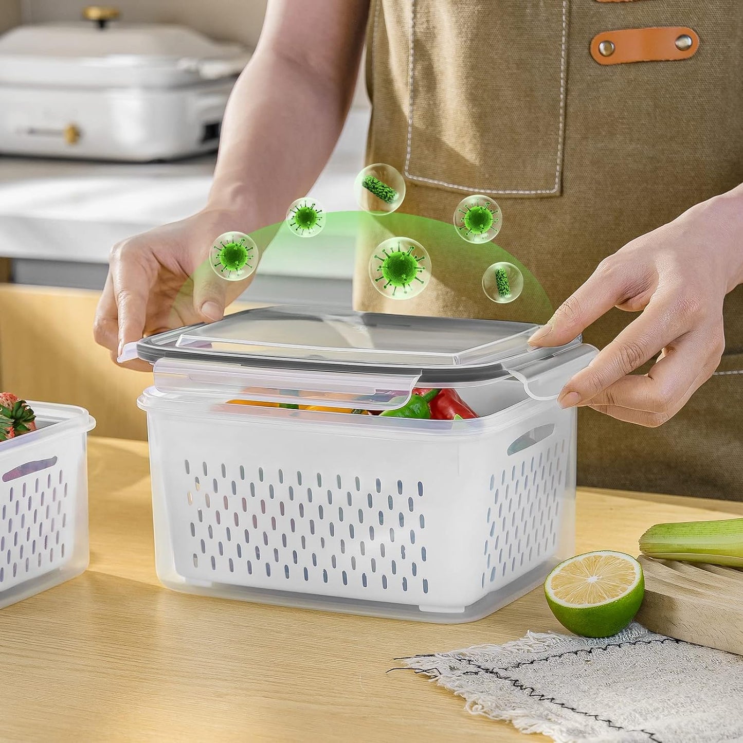 5-Piece Food Storage Set with Lids – Large, Practical, and Freshness Preserving
