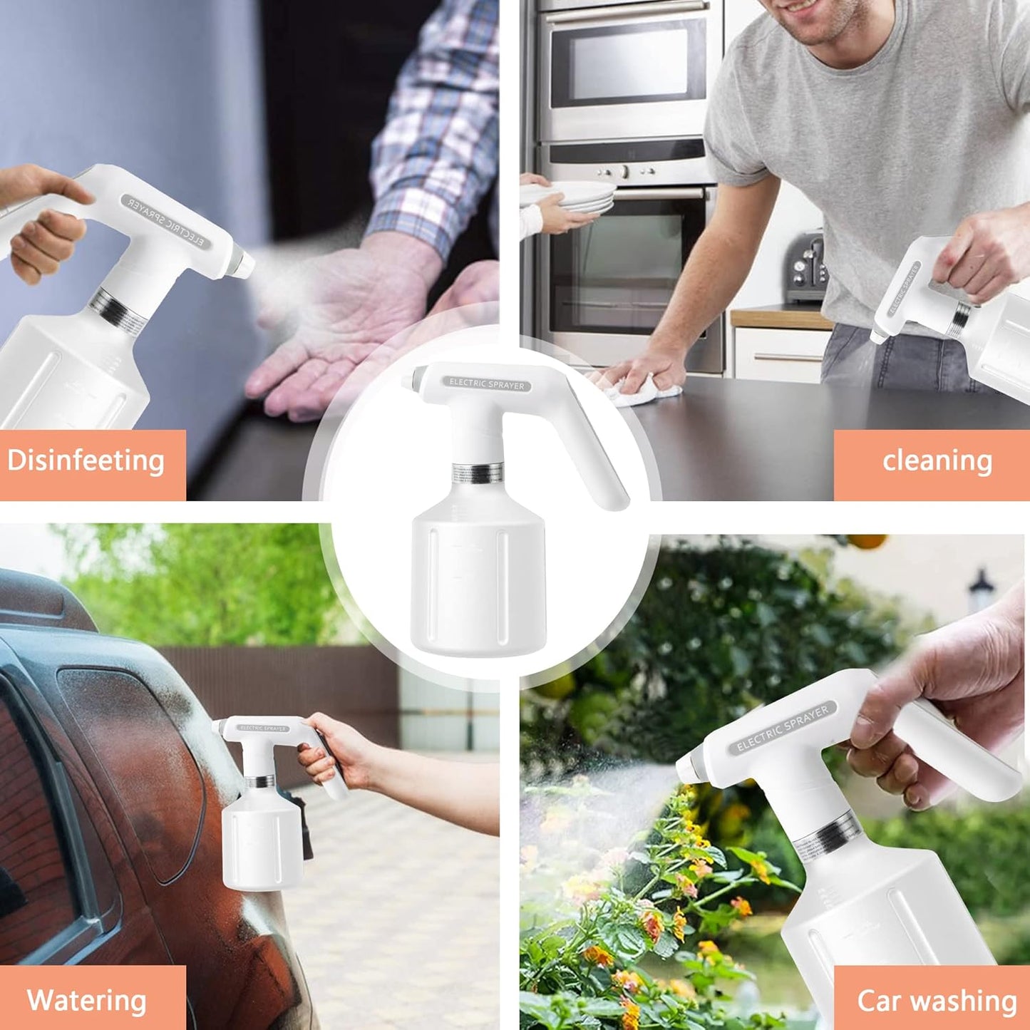Electric Plant Watering Bottle – Automatic Spray Can with Ergonomic Handle