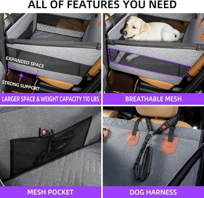 Hard Bottom Single Car Extender for Dogs