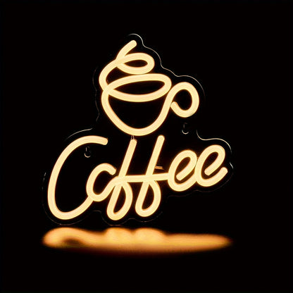 Neon LED Coffee Wall Sign – Stylish Coffee-Inspired Décor