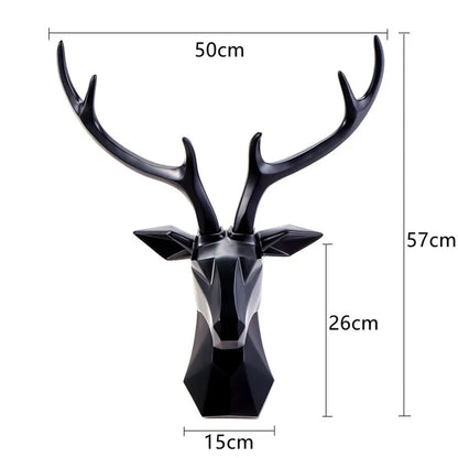 3D Gold Deer Head Wall Art for a Luxe Ambiance