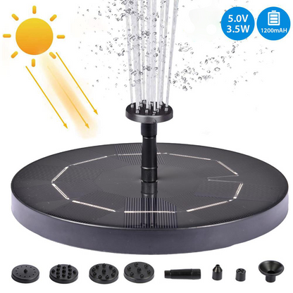 Solar-Powered Water Fountain Pump – Bubbling Fountain with Solar Panel
