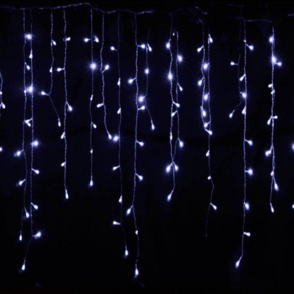 LED Starry Sky Icicle Lights – Decorative Fairy Light Curtains for Christmas and Outdoor Spaces