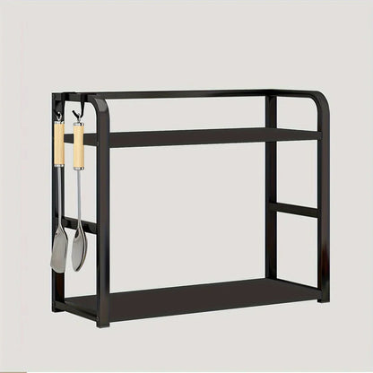 Stainless Steel & Wood Kitchen Storage Rack