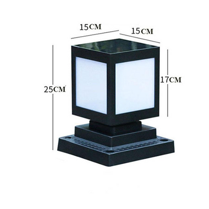 Solar LED Square Garden Lantern – Decorative Outdoor Lighting for Pathways and Patios