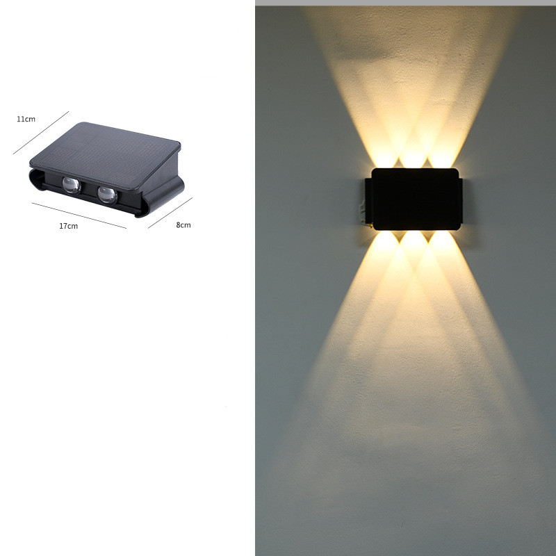 Modern Led Outdoor Wall Light with Up & Down Light - Waterproof Wall Light for House Facades and Entrance Areas