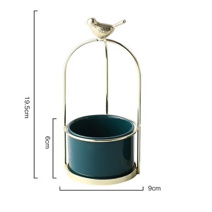 Decorative Bird-Themed Flower Pots for Elegant Home and Garden Display