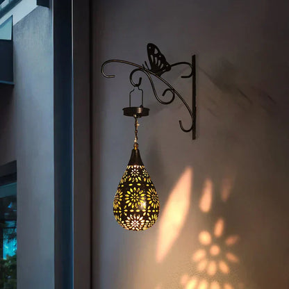 Solar-Powered Floral Garden Lamp - Weather-Resistant Outdoor Light For Elegant Garden Decor