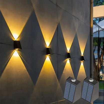 Modern Led Outdoor Wall Light with Up & Down Light - Waterproof Wall Light for House Facades and Entrance Areas
