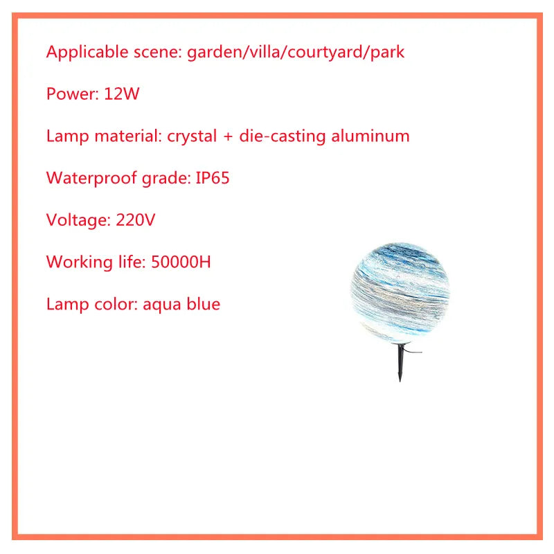 Solar LED Garden Globe Light – Weatherproof Outdoor Lighting for Lawn & Patio