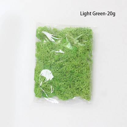 Decorative Artificial Moss with Flowers - Faux Moss for Landscaping and Floristry