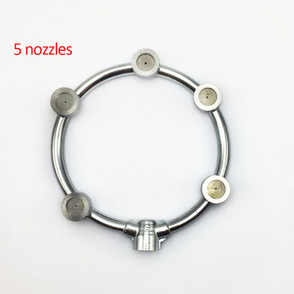 High-Pressure Stainless Steel Multi-Nozzle Sprayer - Efficient Garden Irrigation Attachment