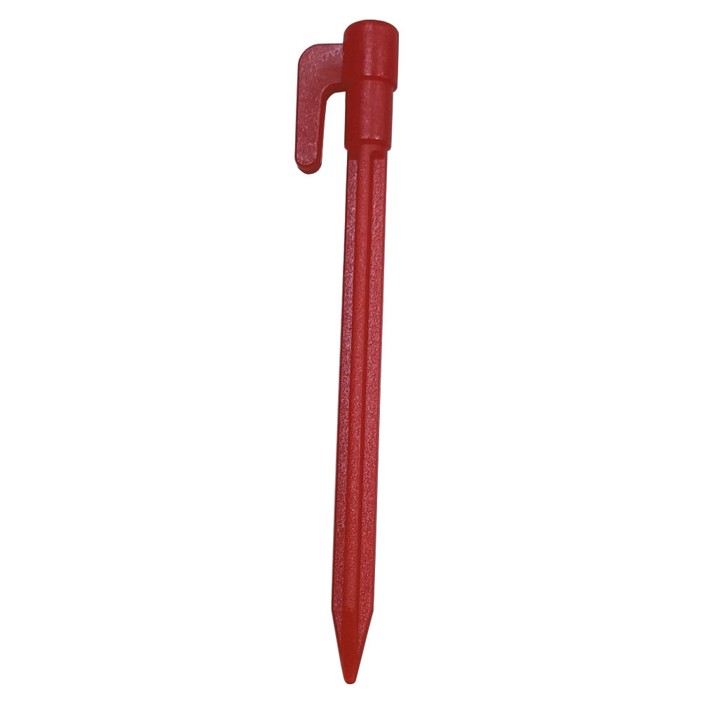 Durable Plastic Tent Pegs with Hooks - Heavy-Duty Pegs for Tarps and Camping