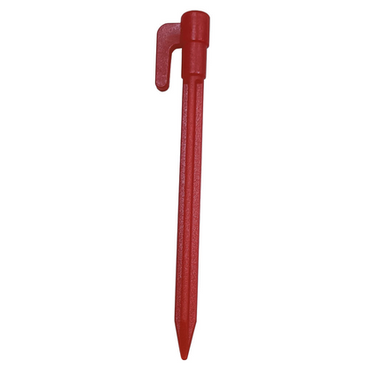 Durable Plastic Tent Pegs with Hooks - Heavy-Duty Pegs for Tarps and Camping