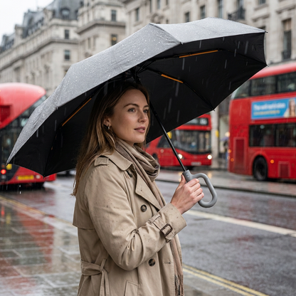 Premium Automatic Folding Umbrella for Sun & Rain – Compact & Windproof