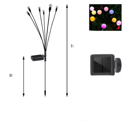 Solar LED Garden Lights with Adjustable Spheres – Waterproof Outdoor Lighting for Flower Beds and Walkways