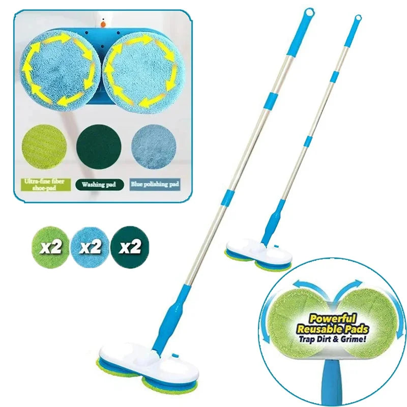 Cordless Electric Floor Mop with Reusable Pads – Easy and Efficient Cleaning