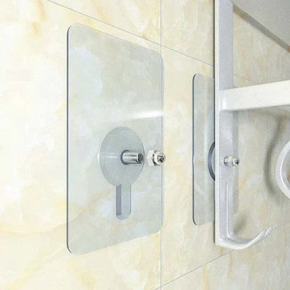 Strong Adhesive Wall Hooks – Reusable Transparent Hook Set