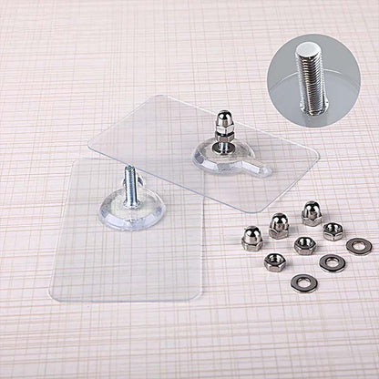 Premium Self-Adhesive Wall Hooks with Thread for Strong and Versatile Hanging