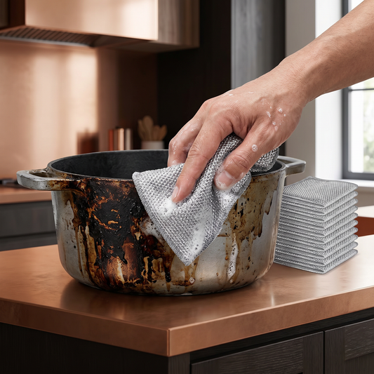 Multi-Purpose Reusable Cleaning Cloths – For Dishes, Kitchen, Stove & Grill (20 Pieces)