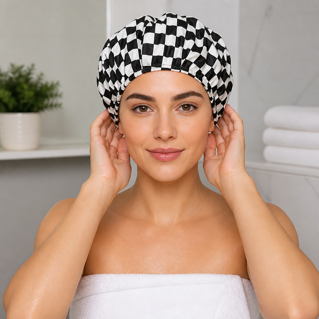 Practical Shower Cap – Waterproof Hair Care Cap to Protect Against Frizz & Moisture