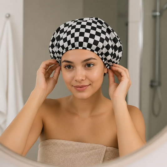 Practical Shower Cap – Waterproof Hair Care Cap to Protect Against Frizz & Moisture