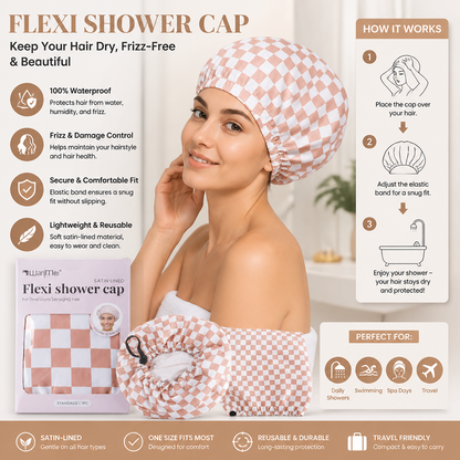 Practical Shower Cap – Waterproof Hair Care Cap to Protect Against Frizz & Moisture