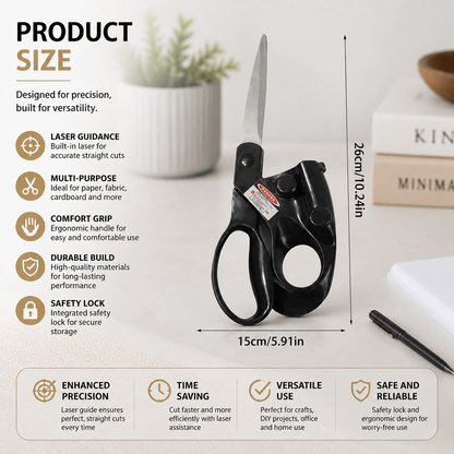 Laser Scissors with Infrared Guide – Precision Multi-Purpose Scissors for Versatile Use