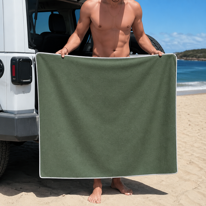 Extra Large Magnetic Bath Towel – Quick-Drying Beach and Bath Towel for Swimming and Outdoor Use