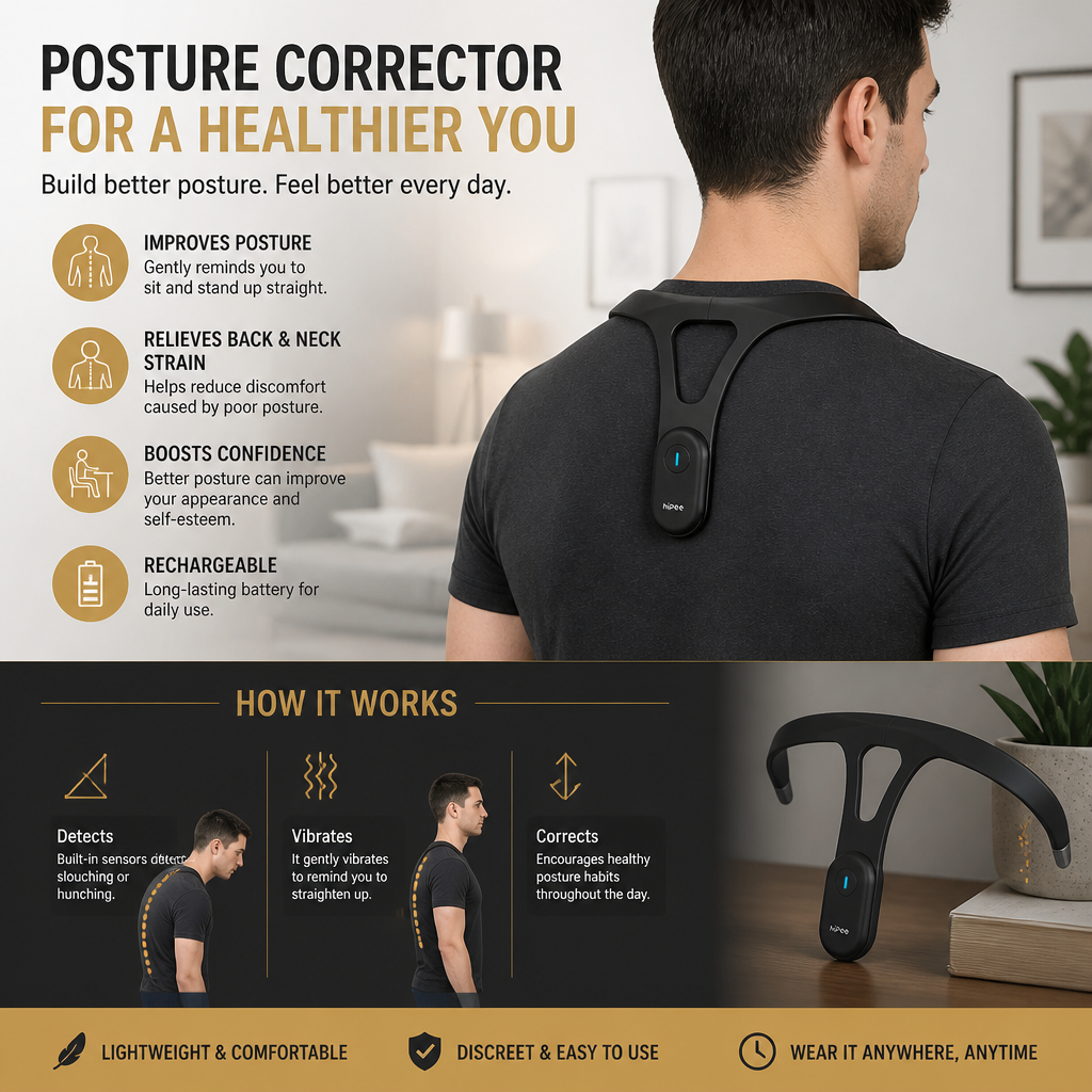 Ergonomic Posture Corrector – Back Support Device for Improving Healthy Posture in Daily Life