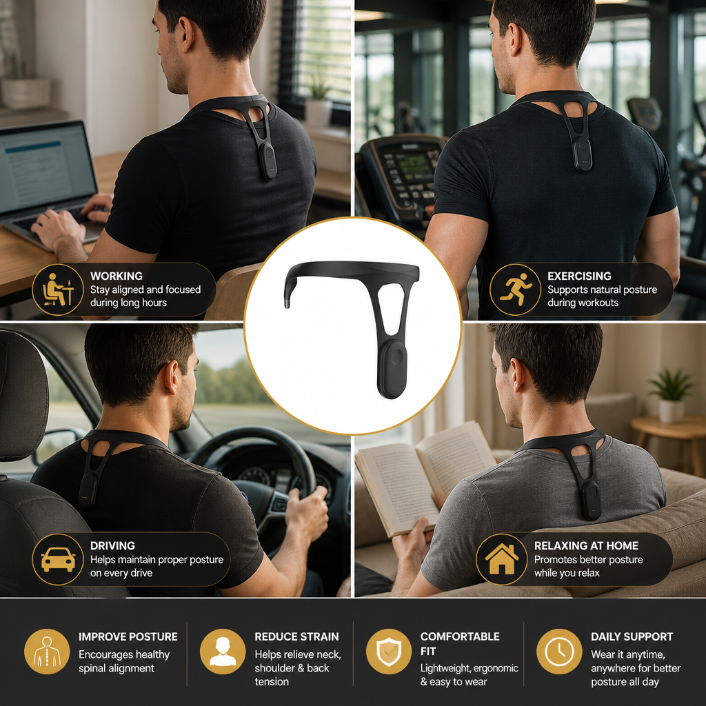 Ergonomic Posture Corrector – Back Support Device for Improving Healthy Posture in Daily Life