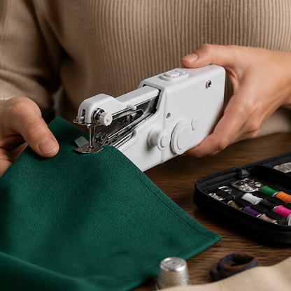 Portable Mini Sewing Machine for Quick Repairs and Home Use
