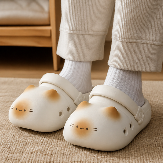 KittyCloud Comfort Clogs – Ultra-Soft Cat Slippers