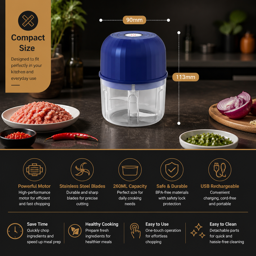 Multifunctional electric multi-chopper