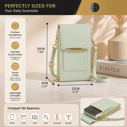 Touchscreen Crossbody Phone Bag – Compact Wallet for Phone, Keys & Essentials