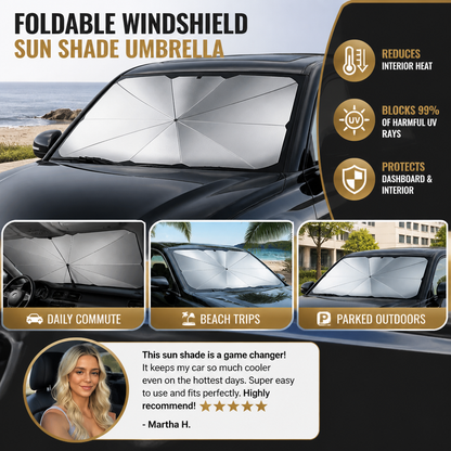Foldable Windshield Sun Shade Umbrella