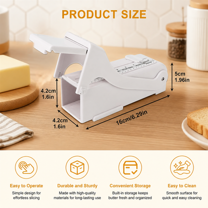 Butter Slicer with Storage Lid for Easy Cutting and Fresh Keeping