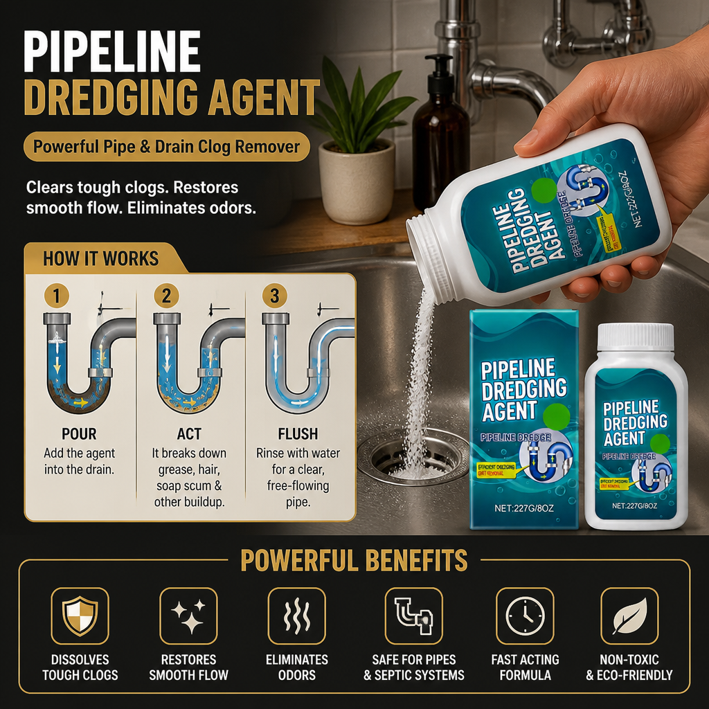 Drain Cleaner – Powerful Pipe & Drain Clog Remover