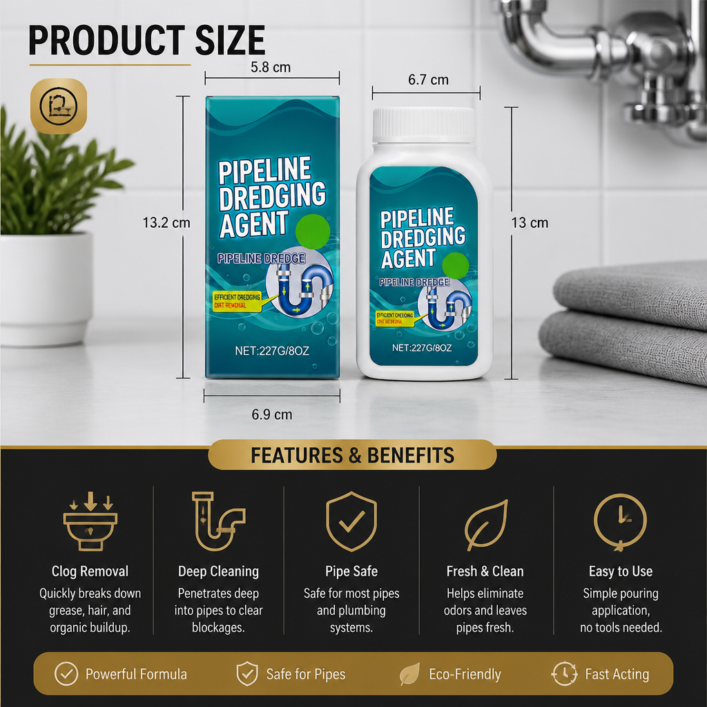 Drain Cleaner – Powerful Pipe & Drain Clog Remover