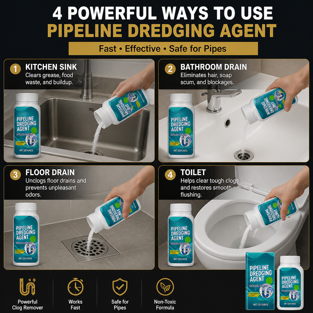 Drain Cleaner – Powerful Pipe & Drain Clog Remover