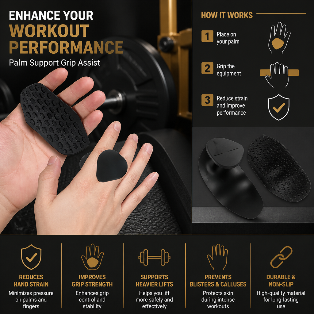 Silicone Gym Grip Gloves for Weightlifting and Cross Training