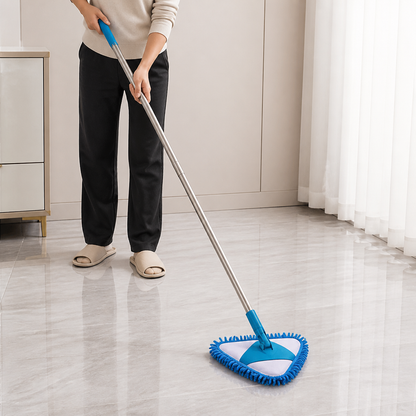 Triangle Extendable Wall Cleaning Mop for Hard to Reach Areas