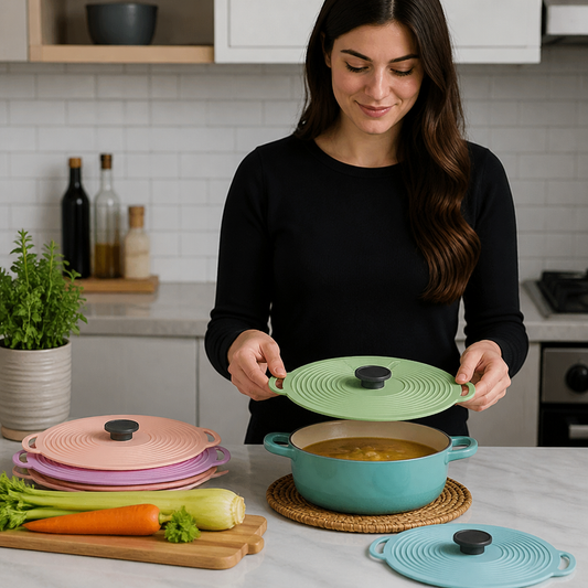 Universal Silicone Pot Cover for Fresh Keeping and Cooking Protection