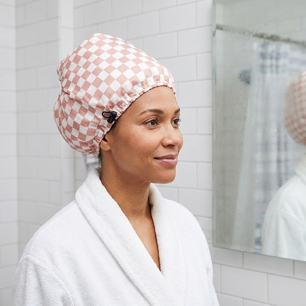 Practical Shower Cap – Waterproof Hair Care Cap to Protect Against Frizz & Moisture