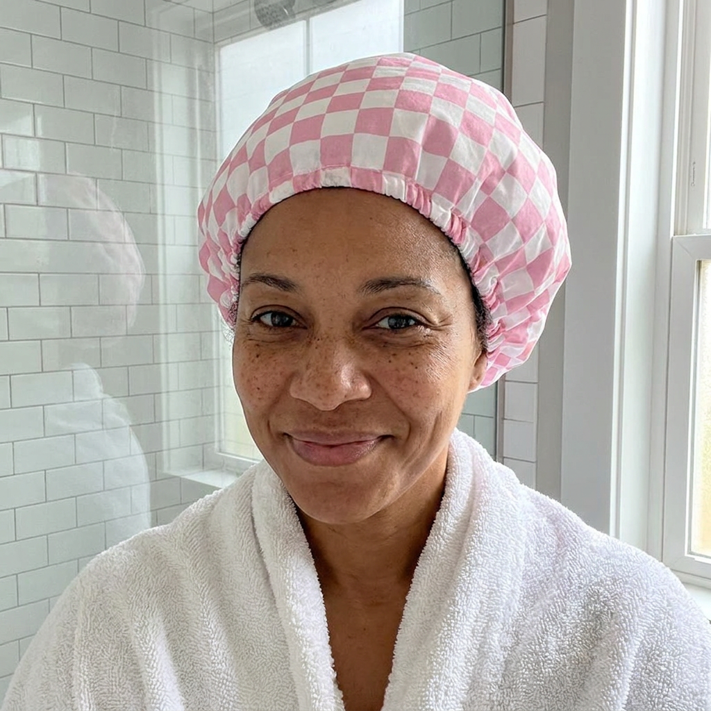 Practical Shower Cap – Waterproof Hair Care Cap to Protect Against Frizz & Moisture