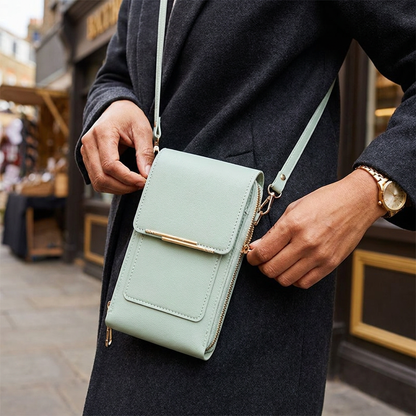 Touchscreen Crossbody Phone Bag – Compact Wallet for Phone, Keys & Essentials