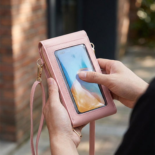 Touchscreen Crossbody Phone Bag – Compact Wallet for Phone, Keys & Essentials